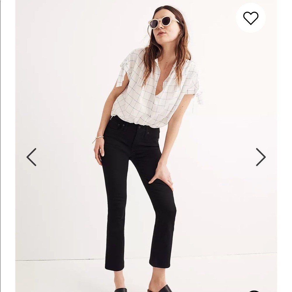 Madewell Cali Demi-Boot Jeans in Black Frost
